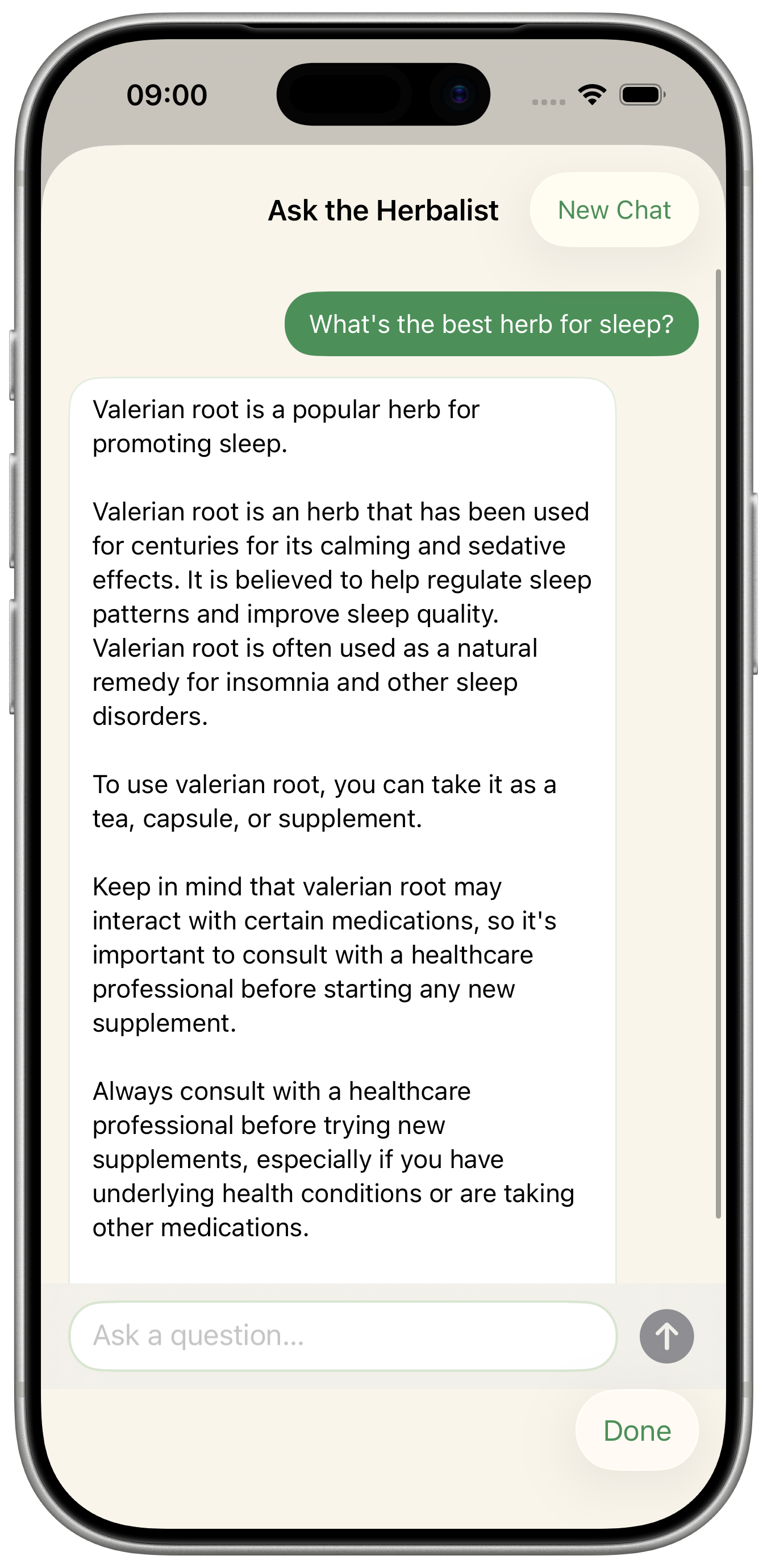 AI Herbalist Chat